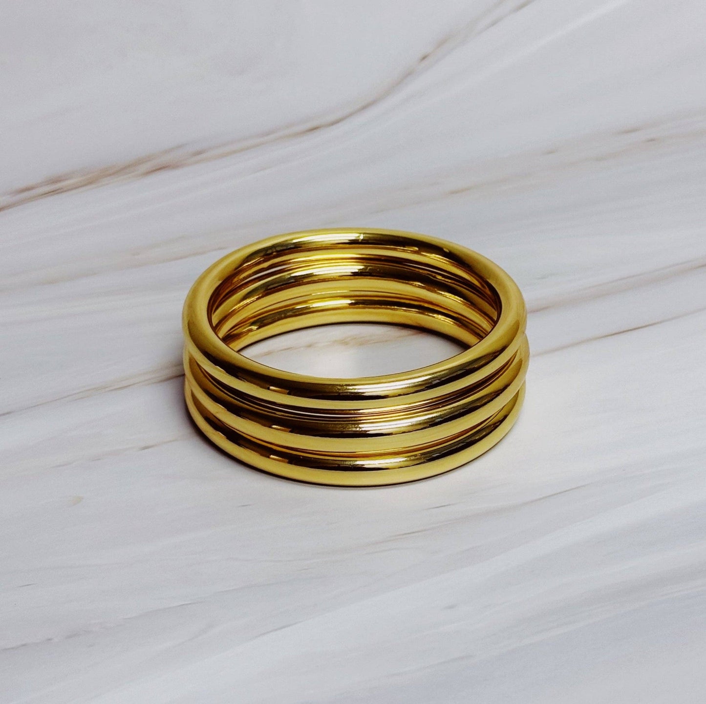 Golden Stack Luxe Bangle Set