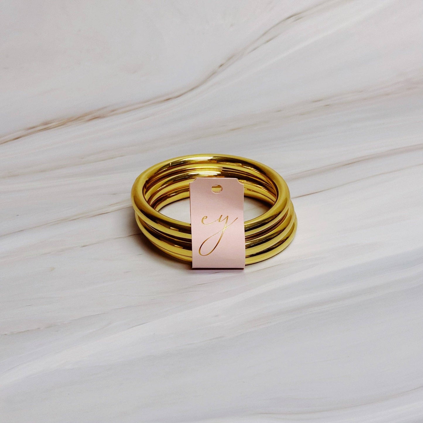 Golden Stack Luxe Bangle Set