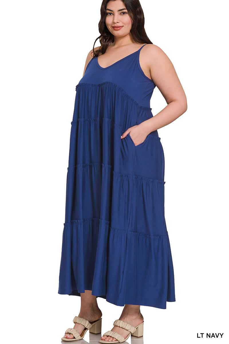 Sail Away Ruffle Dress