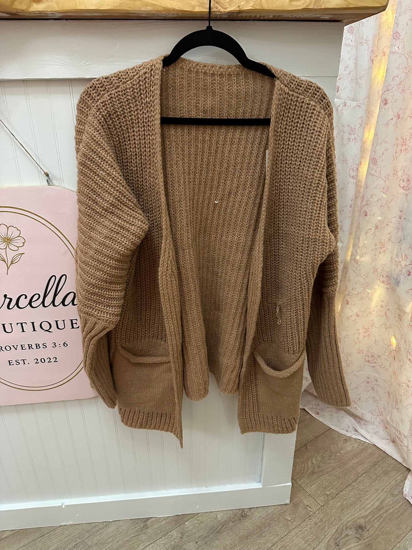 Brown Knit Cardigan