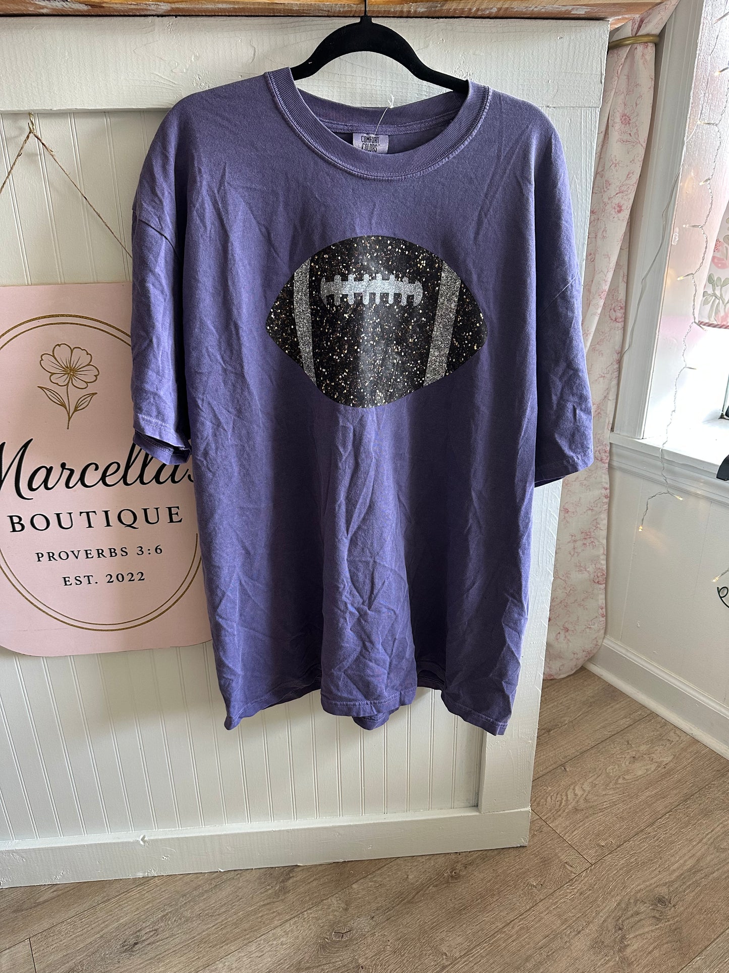 Football Glitter Tee
