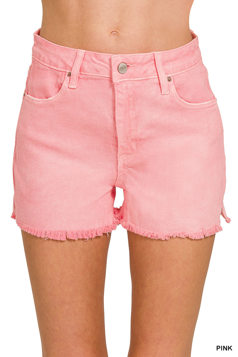 Bubblegum Denim Shorts