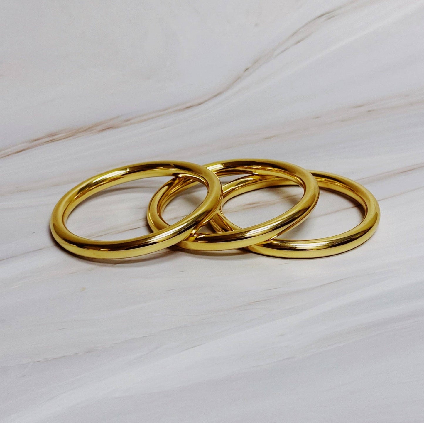 Golden Stack Luxe Bangle Set