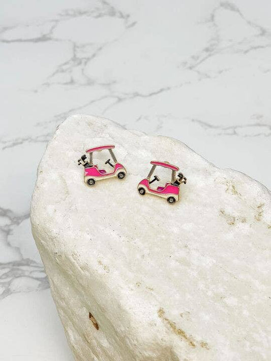Pink Golf Cart Stud