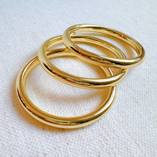 Golden Stack Luxe Bangle Set