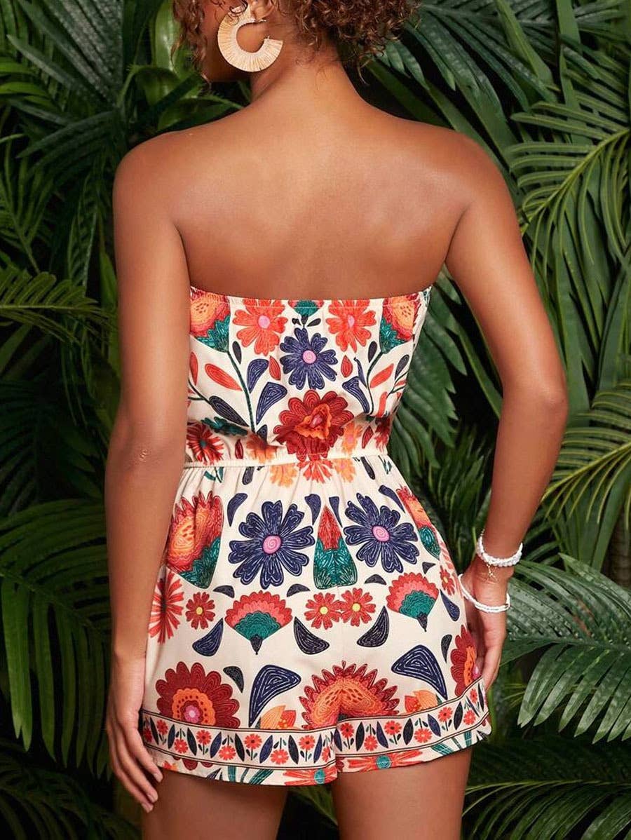 Boho Strapless Romper