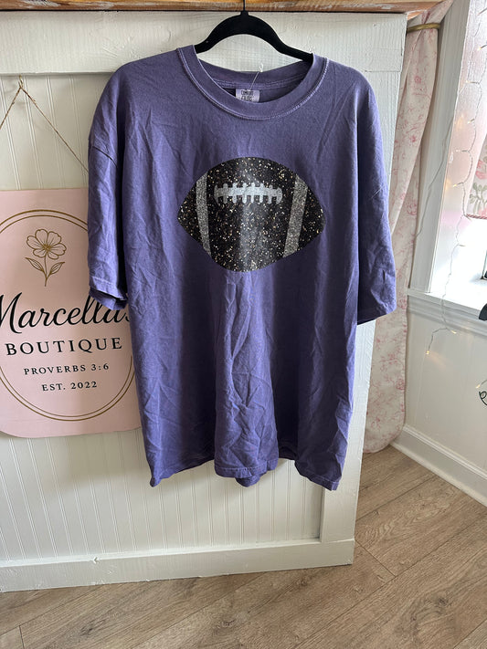 Football Glitter Tee