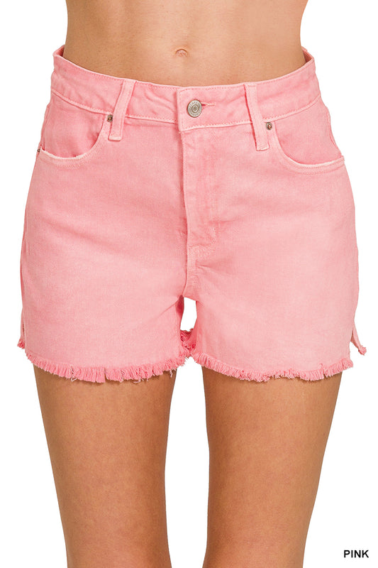 Bubblegum Denim Shorts