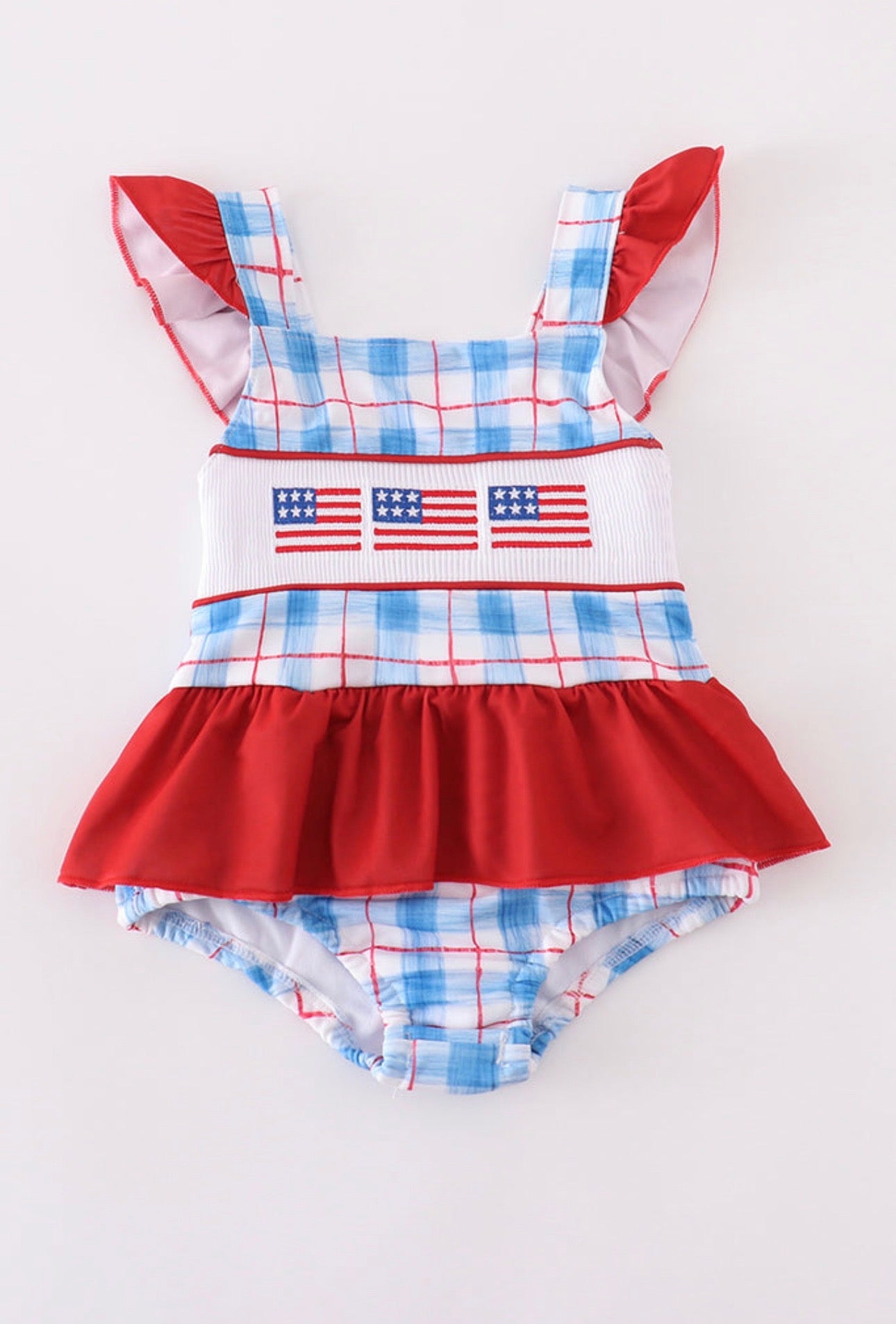 Stars & Smocked One Piece